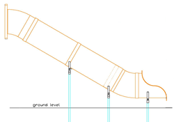 straight tube slide drawing