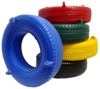 plastic tire swings